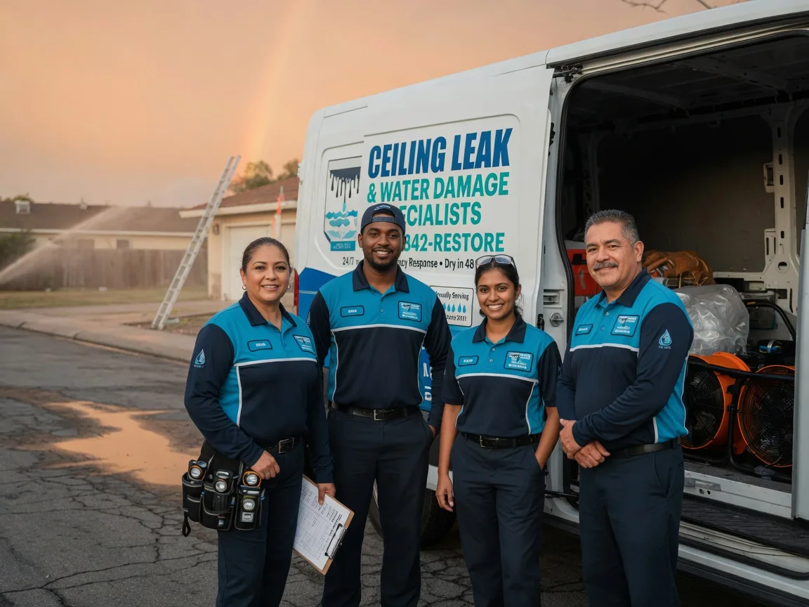 Ceiling Leak Cleanup company in Line Lexington, PA
