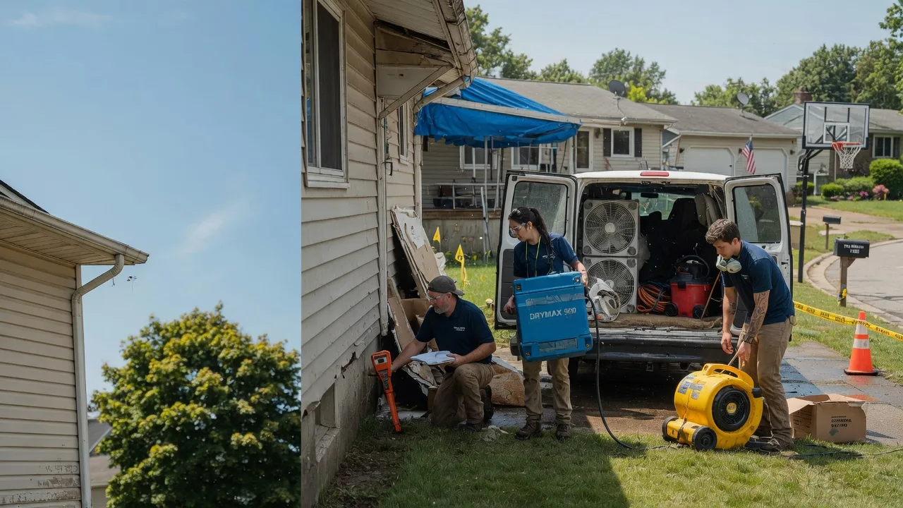 Ceiling Leak Cleanup in Line Lexington, PA near me